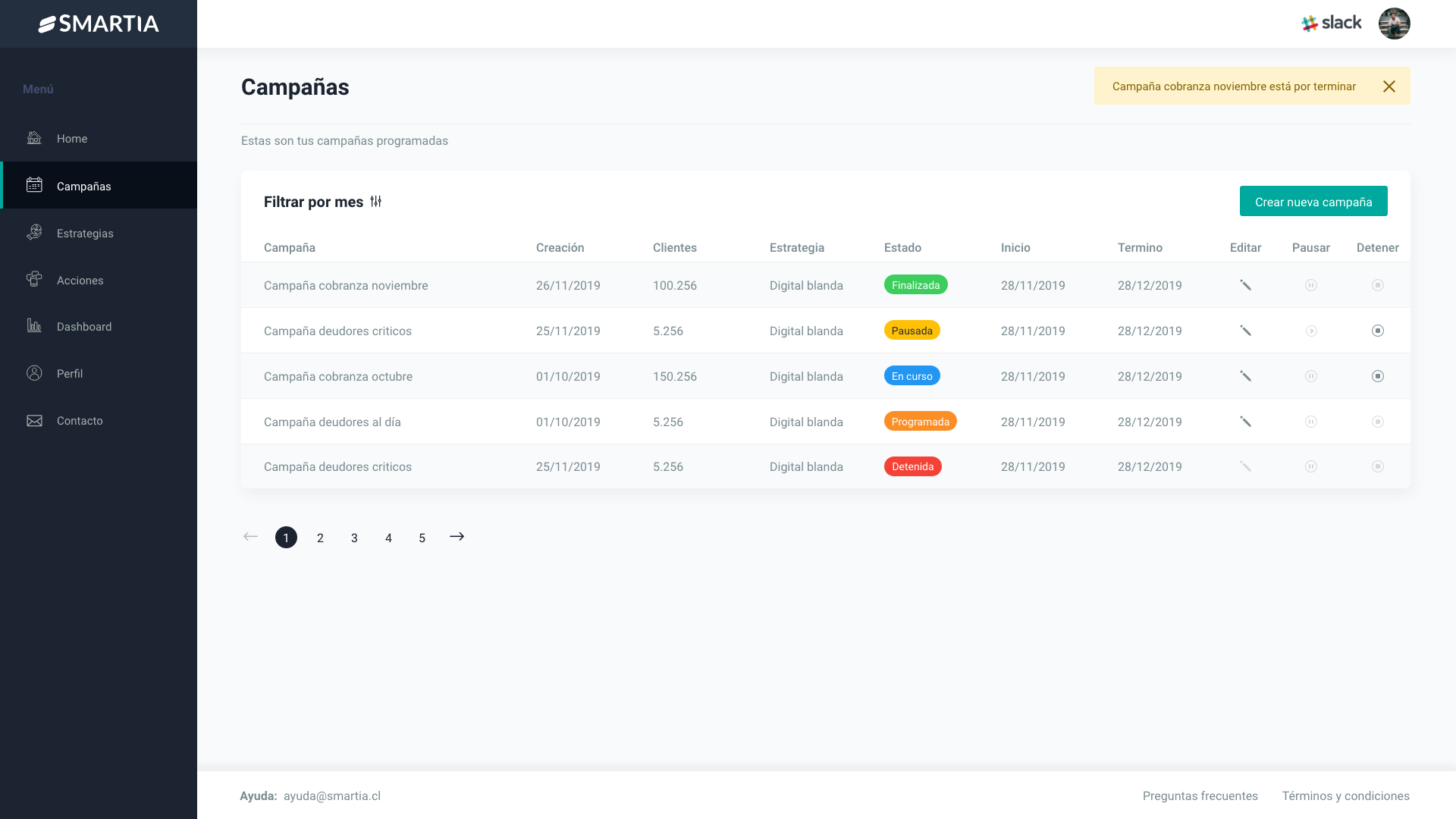 screenshot of SmartIA Power Hub